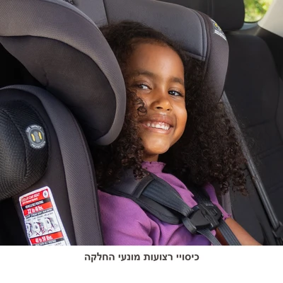 חדש בישראל! מושב בטיחות 3 ב 1 ™Hybrid מבית ®Baby Trend (אפור)