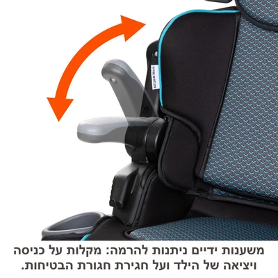 חדש בישראל! בוסטר גב 2 ב 1 מבית Baby Trend® Protect 2-in-1 ®Baby Trend