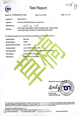 עריסה +מיטת תינוק מעץ 4 ב 1 קן לציפור מעץ צבע לבן Minigo&be-care import