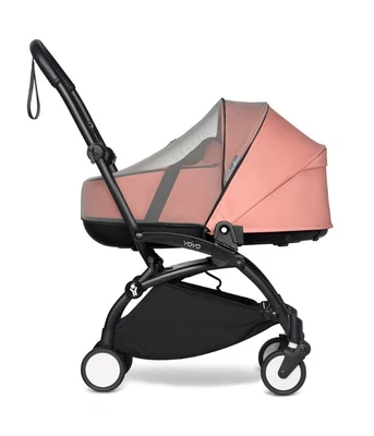 עגלת YOYO² עם שלדה לבנה/שחורה + סל שכיבה + טיולון