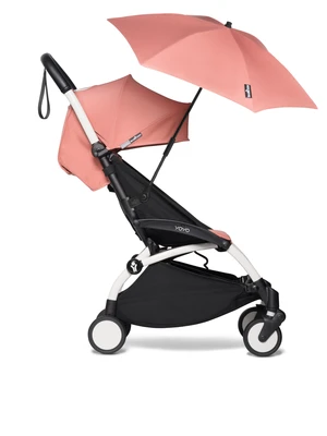 עגלת YOYO² עם שלדה לבנה/שחורה + סל שכיבה + טיולון