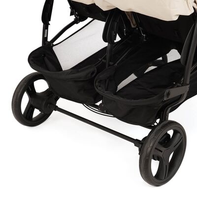 עגלת תאומים טוויגי טווין פיקס צבע שמנת – ™Twigy Twin Peaks