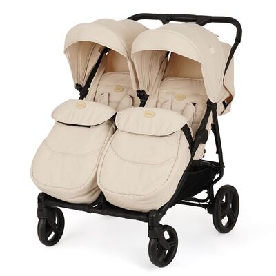 עגלת תאומים טוויגי טווין פיקס צבע שמנת – ™Twigy Twin Peaks