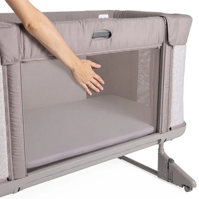 עריסה  מיטת מעבר צ’יקו נקסט2מי פוראבר דגם Chicco Next2Me Forever – Ash