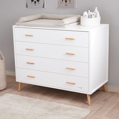 שידת אחסנה אליסון לבן/עץ - Alison™ Dresser White/Wood 120 cm