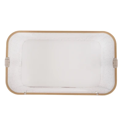 עריסה נצמדת היילי לבן / שלד דמוי עץ – Hailey