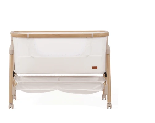 עריסה נצמדת היילי לבן / שלד דמוי עץ – Hailey