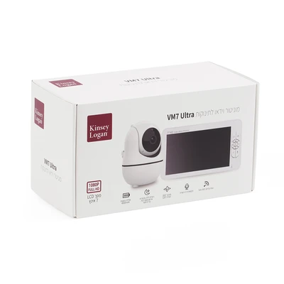 מוניטור וידאו לתינוקות - VM7 Ultra Video Baby Monitor