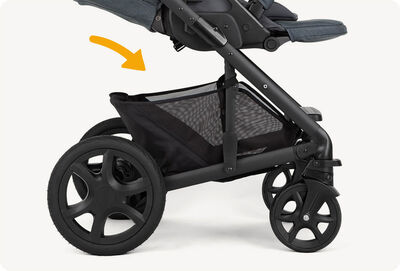 עגלה משולבת כולל אמבטיה Chrome With Ramble