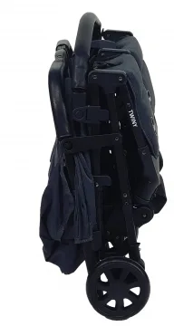 עגלת תאומים TWINYאפור מלאנז'