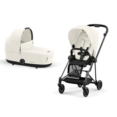 עגלה משולבת סייבקס מיוס 3 | שלדה כרום עם ידית שחורה – Cybex Mios 3