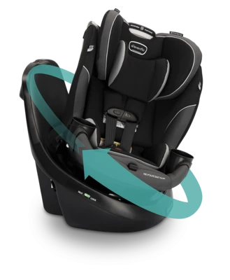 כיסא בטיחות מסתובב Revolve 360 Slim אפור שחור Canton Black